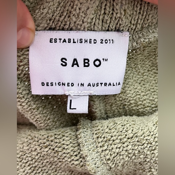 SABO cozy Knit Women's Shorts in Olive Green Size L - Picture 9 of 13